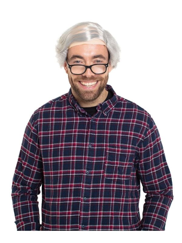 Henny grijze opa pruik
