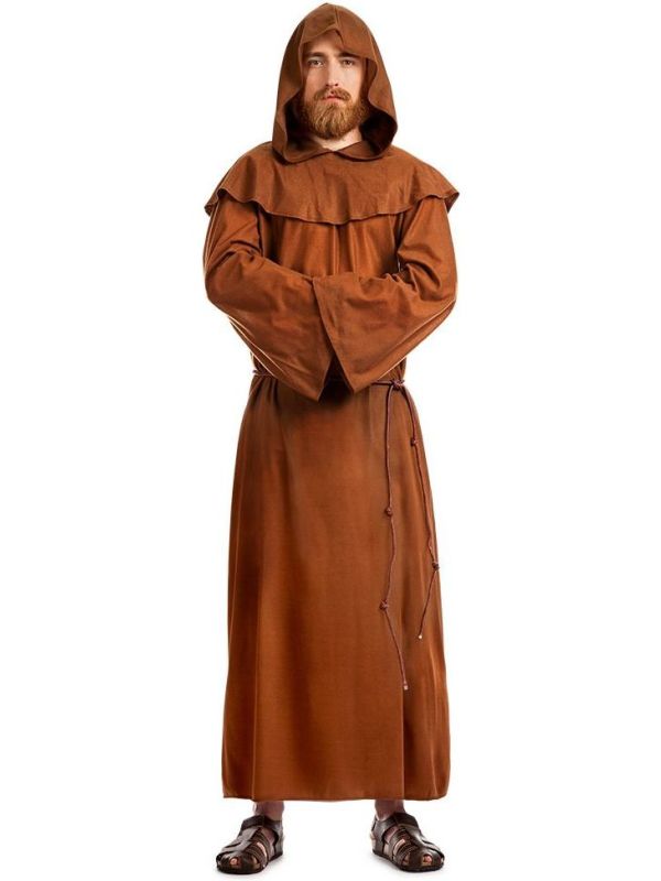 Heren Monnikenkostuum Bruin