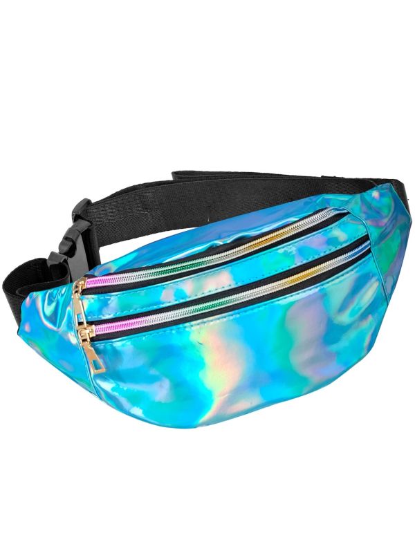 Heuptas Holografisch Blauw Dames Mannen