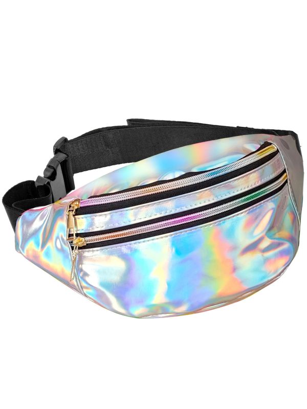 Heuptas Holografisch Zilver Dames Mannen