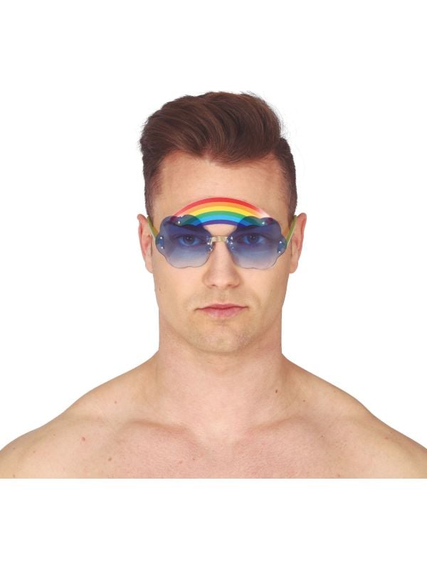 Hippie bril met regenboog main product photo
