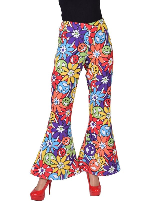 Hippie broek bloemen vrouwen main product photo