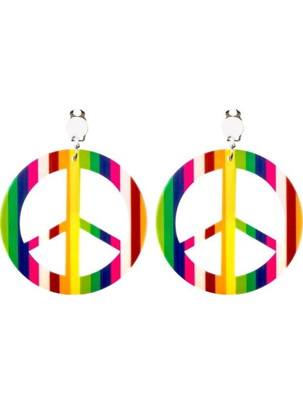 Hippie oorbellen peace main product photo