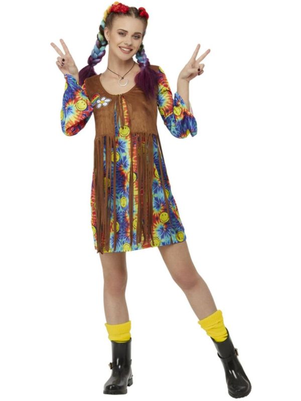 Hippie smiley kinderjurk main product photo