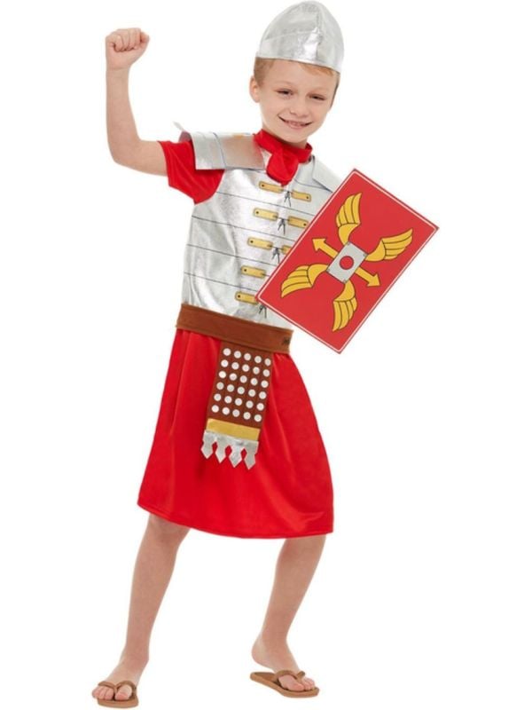 Historisch Romeins Kostuum Jongens Rood main product photo