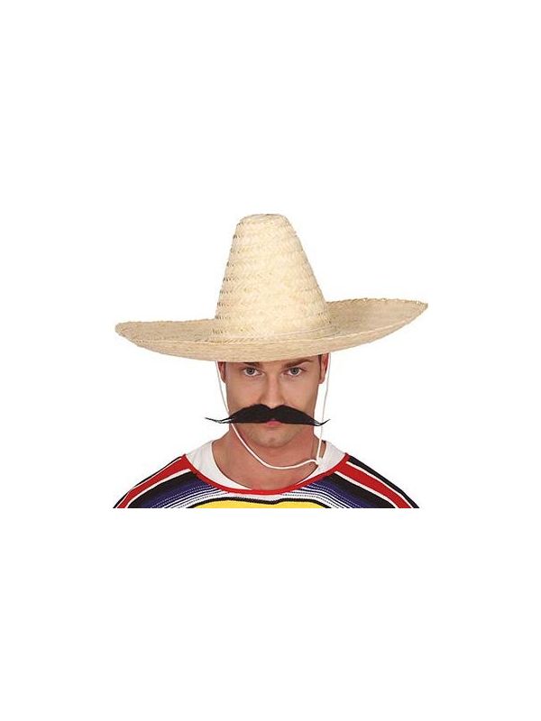 Hoge Mexicaanse sombrero beige main product photo