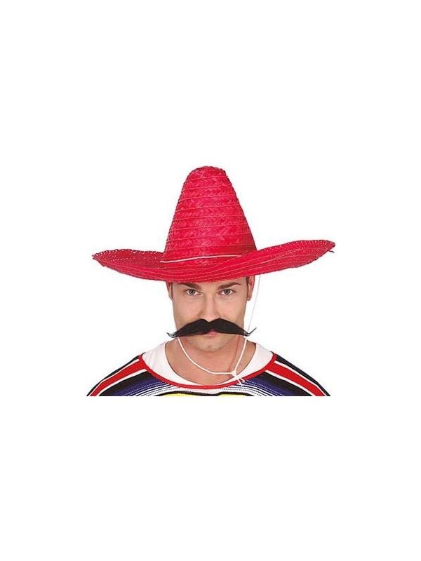 Hoge Mexicaanse sombrero rood main product photo