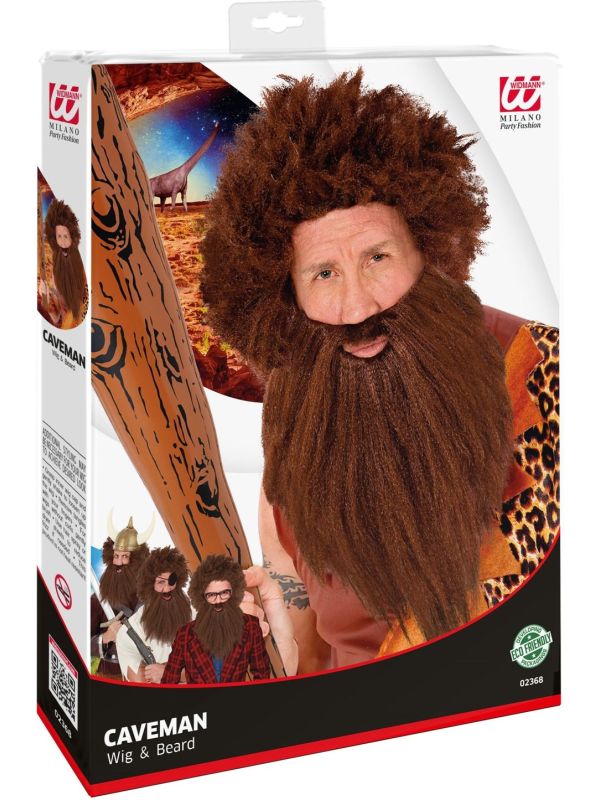 Baard met snor bruin holbewoner Goedkope Baard met snor bruin holbewoner Goedkope