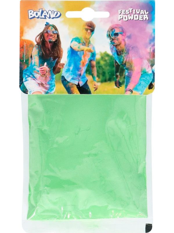 Holi Festival Groen Kleurpoeder 70G