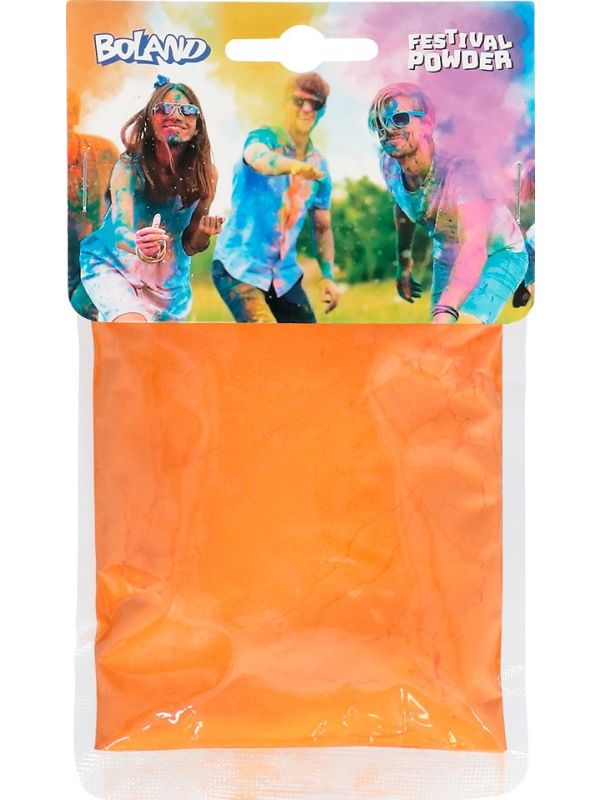 Holi Festival Oranje Kleurpoeder 70G