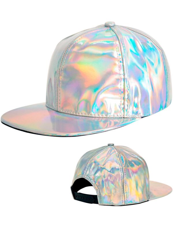 Holografische Pet Zilver Dames Mannen