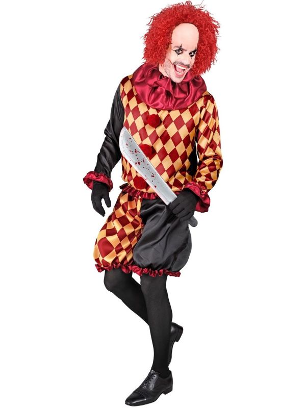 Horror Killer Clown Pak Halloween Rood Heren