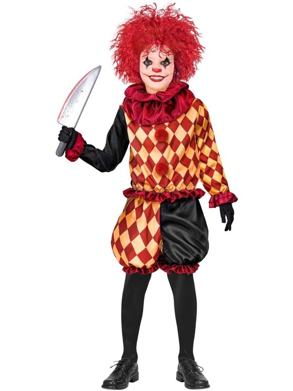 Horror Killer Clown Pak Halloween Rood Jongens