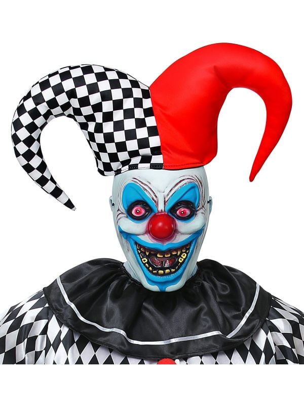 Horror masker met hoed nar mannen