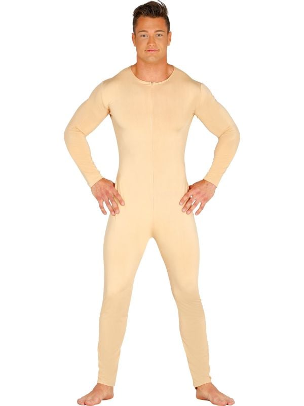 Huidskleur bodysuit naaktpak heren main product photo
