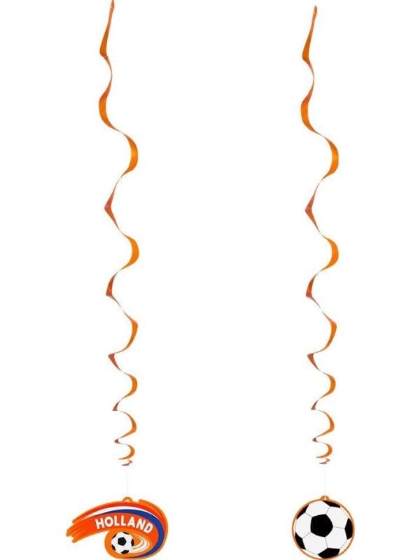 Hup Holland hup voetbal oranje decoratie swirls