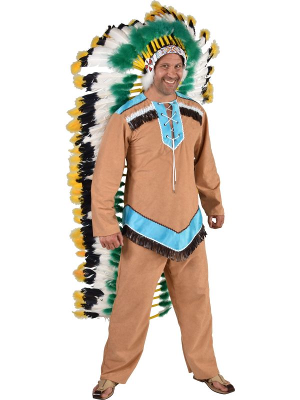 Indiaan chief kostuum main product photo