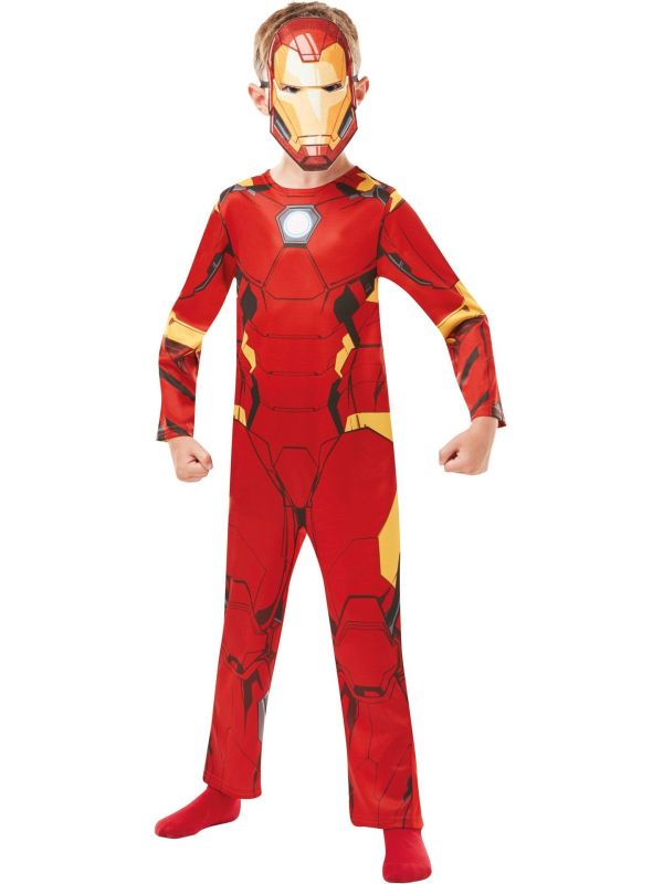 Iron Man Marvel Jumpsuit met Masker Kinderen