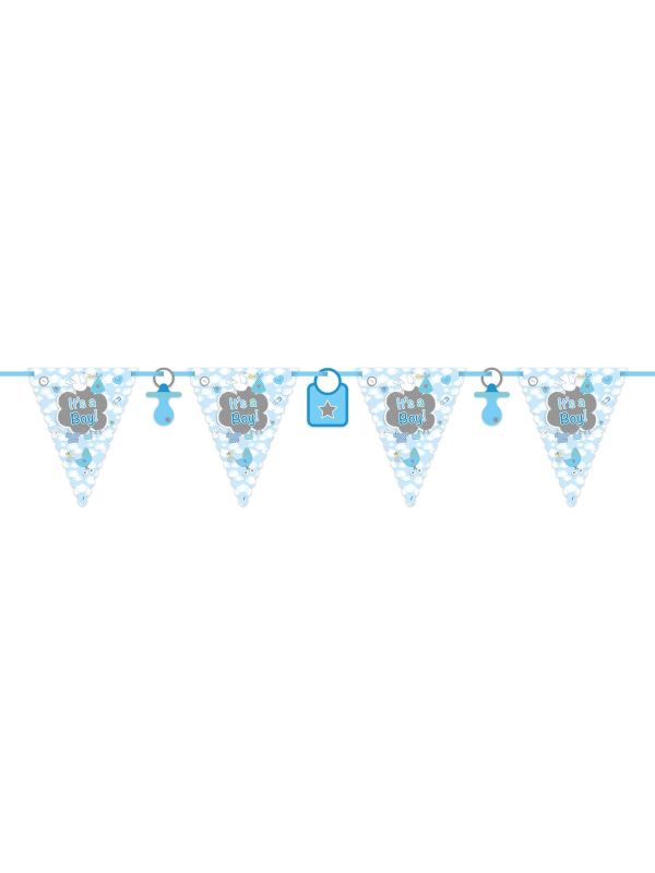 Its a boy geboorte jongen vlaggenlijn 6 meter