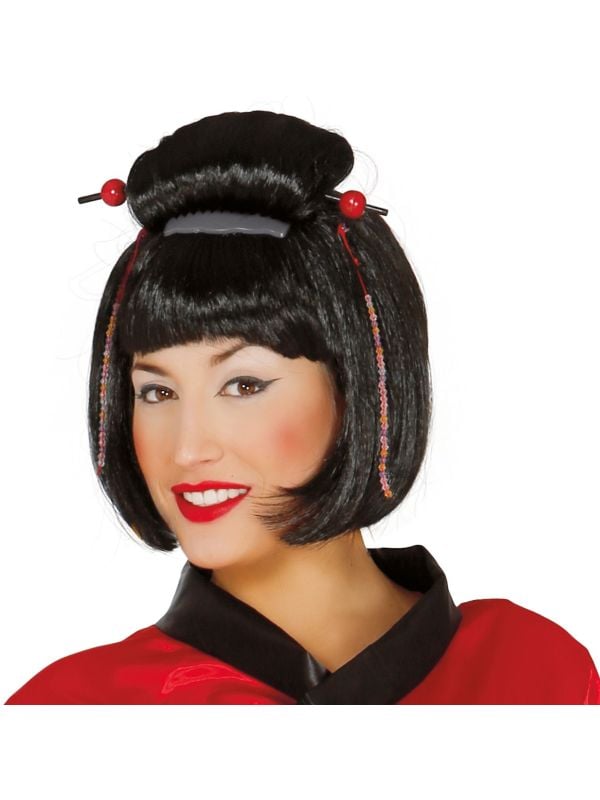 Japanse geisha pruik