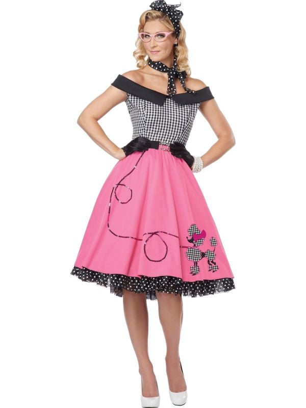 Jaren 50 polka-dot jurk main product photo