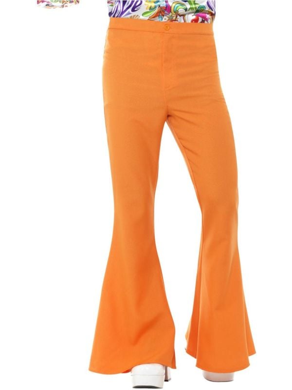 Jaren 60 wijde broek oranje main product photo