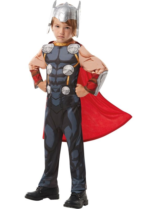 Jumpsuit Thor met Cape en Helm Jongens