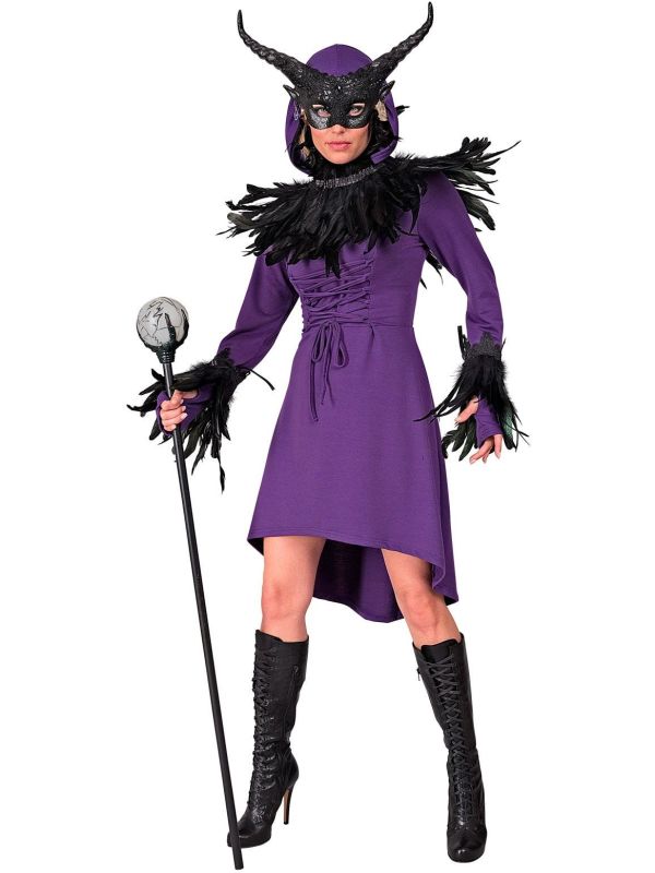 Jurk Middeleeuwen Paars Vrouwen