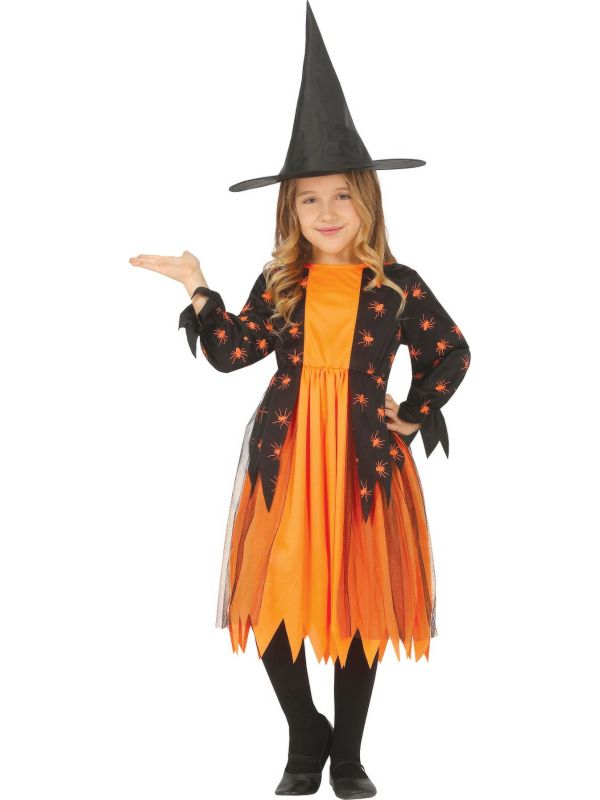 Jurkje heks oranje met hoed