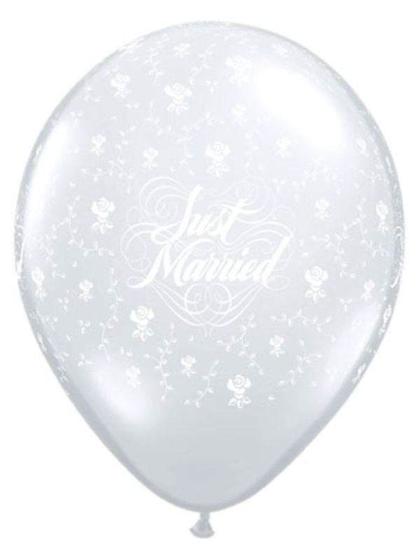 Just married diamonds ballonnen 50 stuks main product photo