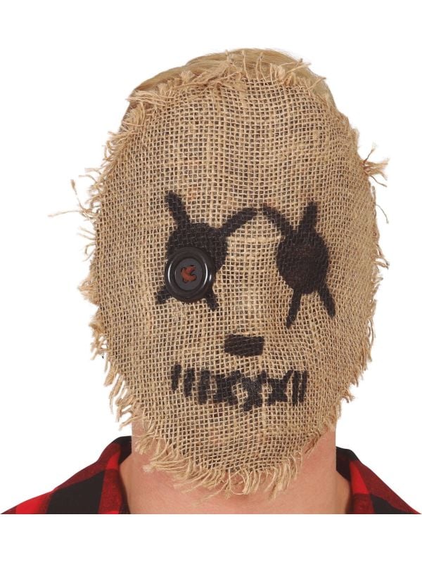 Juten lappenpop voodoo masker halloween