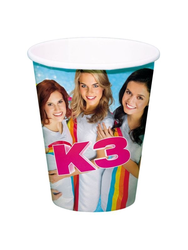 K3 kinderfeestje wegwerp bekers main product photo