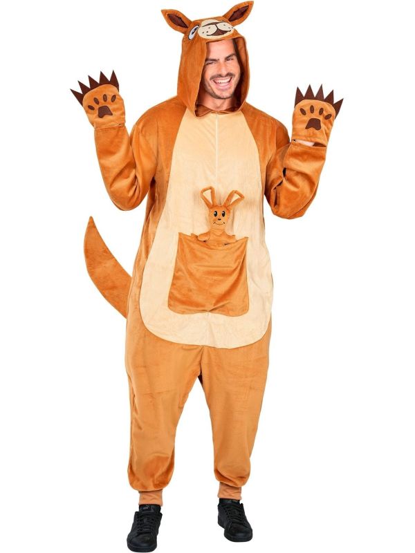 Kangoeroe Onesie Volwassenen Met Baby