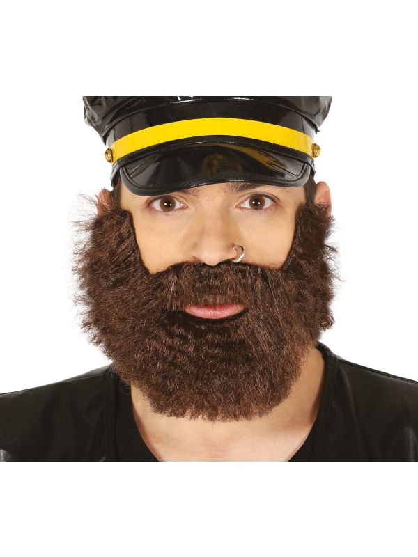 Kapitein dikke baard bruin main product photo