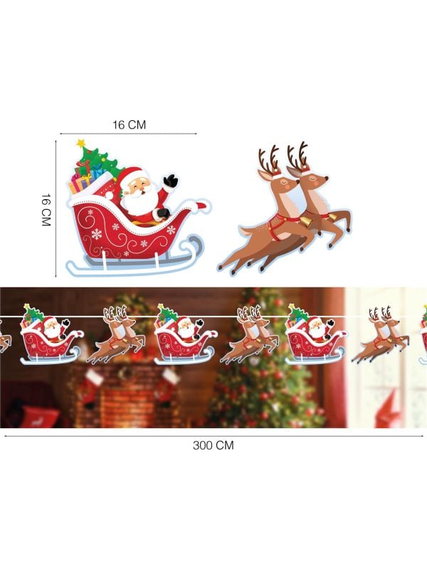 Kerst arrenslee feestlinger 3m