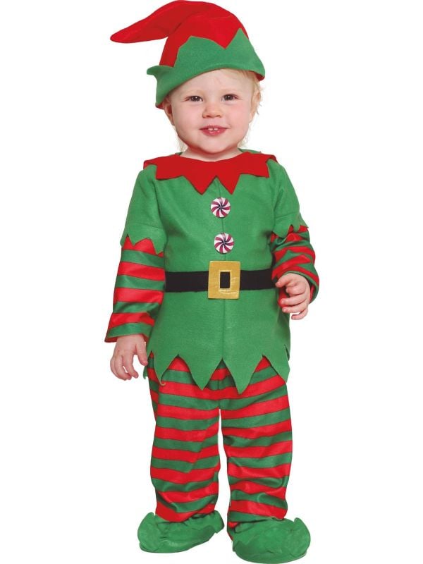 Kerst elfje kostuum baby