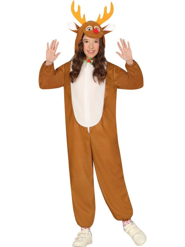 Kerst onesie rendier kinderen