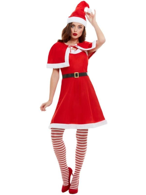 Kerst outfit dames met cape