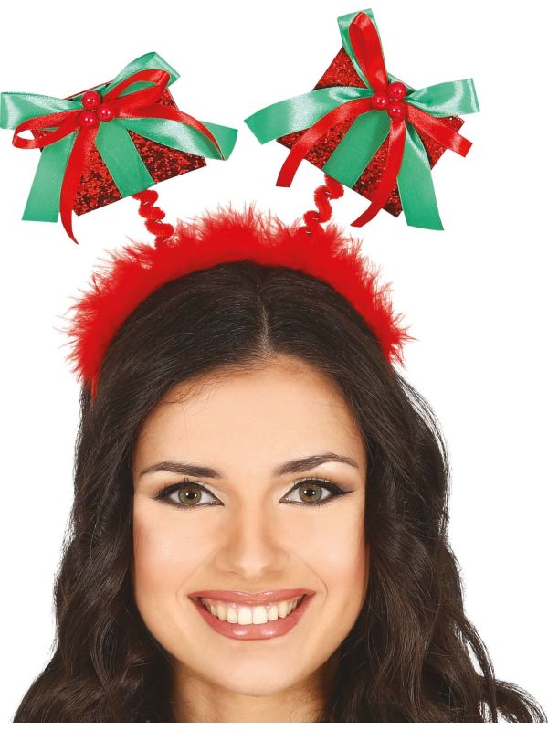 Kerst pailletten hoofdband met cadeautjes