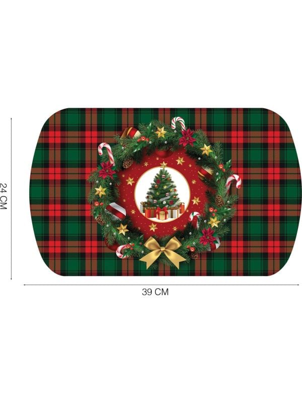 Kerstboom dienblad rood groen main product photo