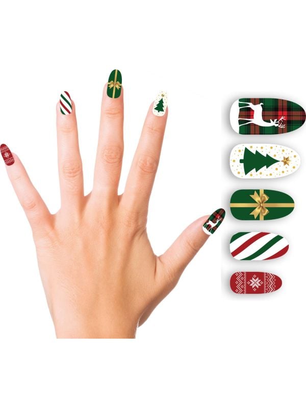Kerstboom nepnagels zelfklevend 10 stuks