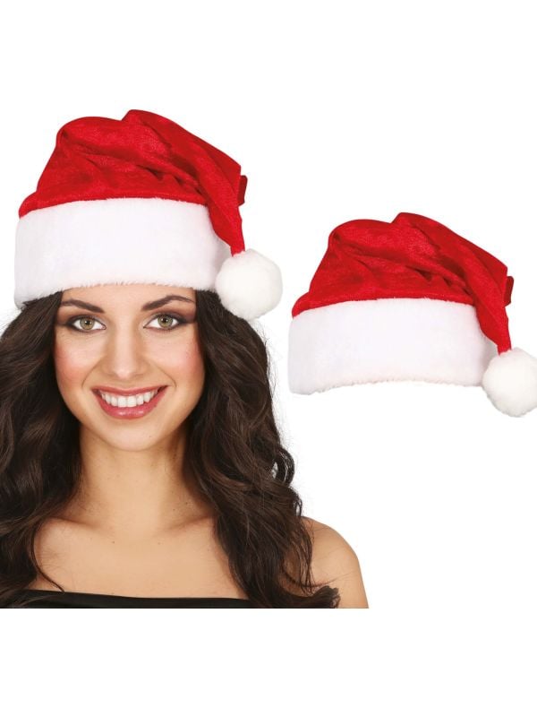 Kerstman muts luxe kwaliteit