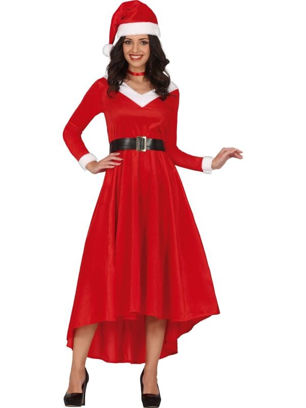 Kerstvrouw jurk elegant volwassenen