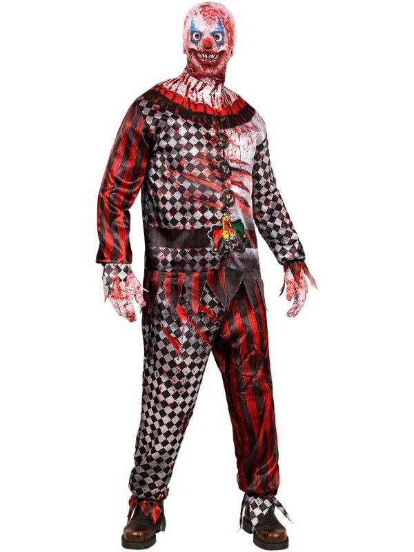 Killer Clown Halloween Kostuum Mannen