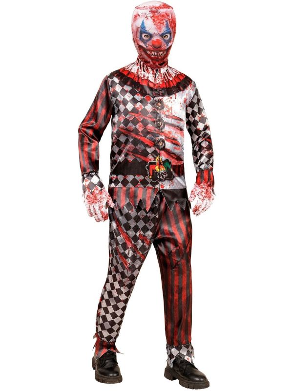 Killer Clown Halloween Outfit Jongens