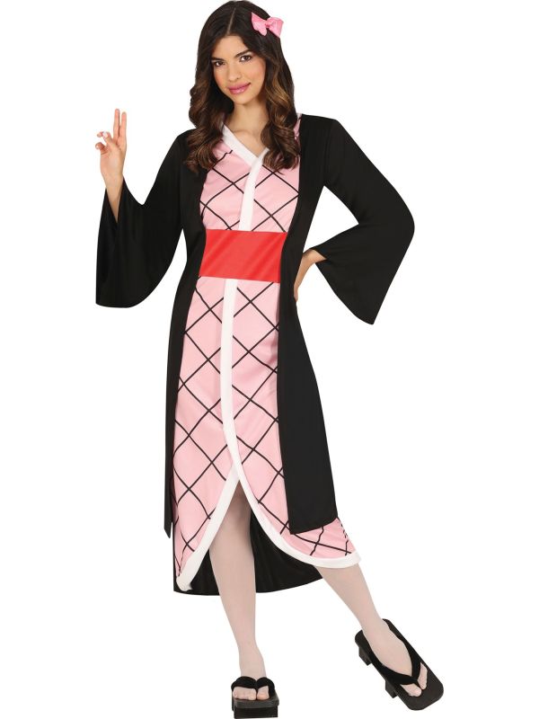 Kimono Roze Dames outfit