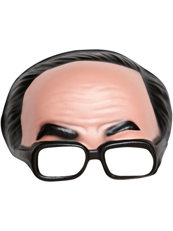 Kinloos masker met bril en haar