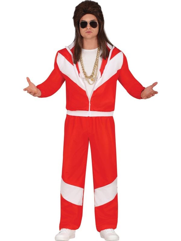 Klassiek Rood Joggingpak Volwassenen