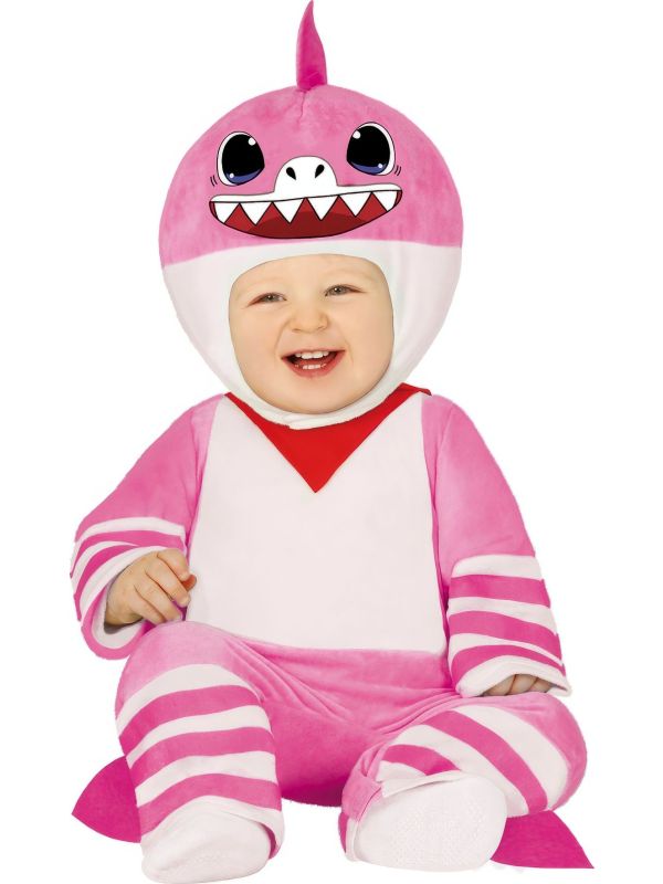 Kleine roze haai outfit baby main product photo
