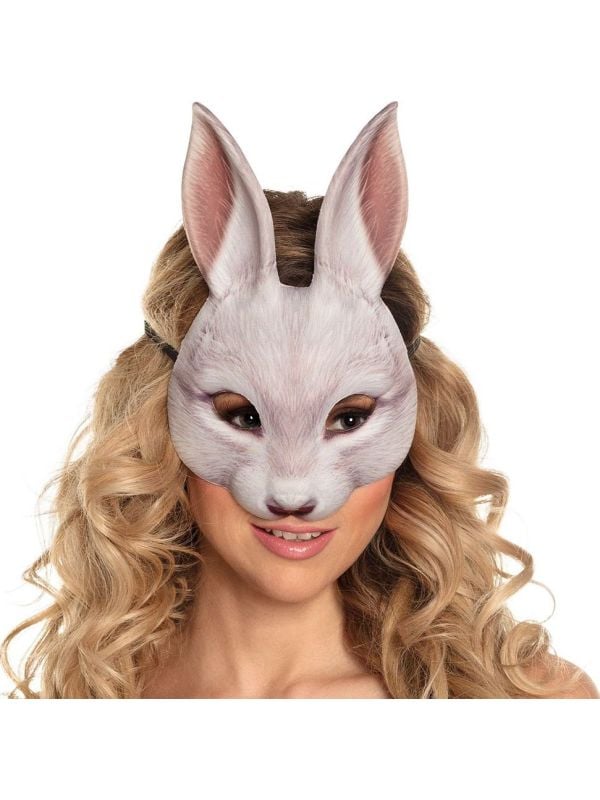 Konijn halfmasker fotorealistisch